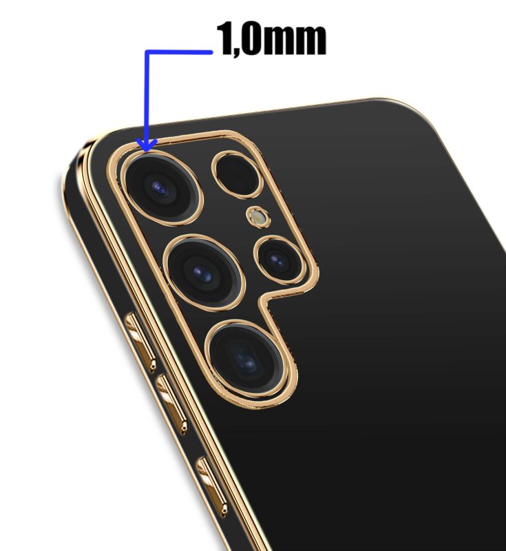 etui-do-samsung-galaxy-s25-ultra-ze-zlota-ramka-czarne-ze-szklem