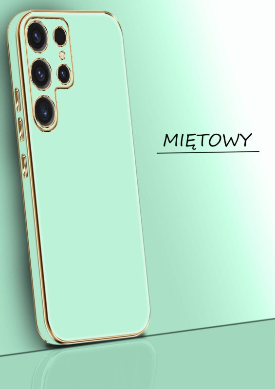 etui-do-samsung-galaxy-s25-ultra-ze-zlota-ramka-mietowe-ze-szklem