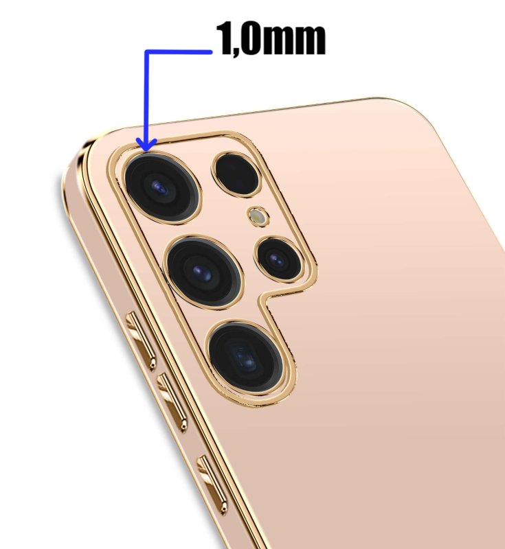 etui-do-samsung-galaxy-s25-ultra-ze-zlota-ramka-rozowe-ze-szklem