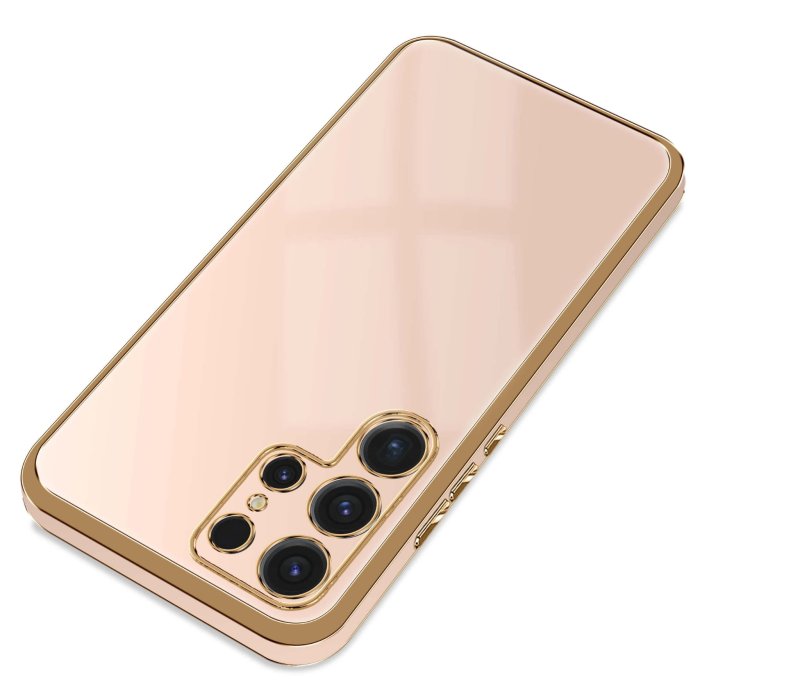 etui-do-samsung-galaxy-s25-ultra-ze-zlota-ramka-rozowe-ze-szklem