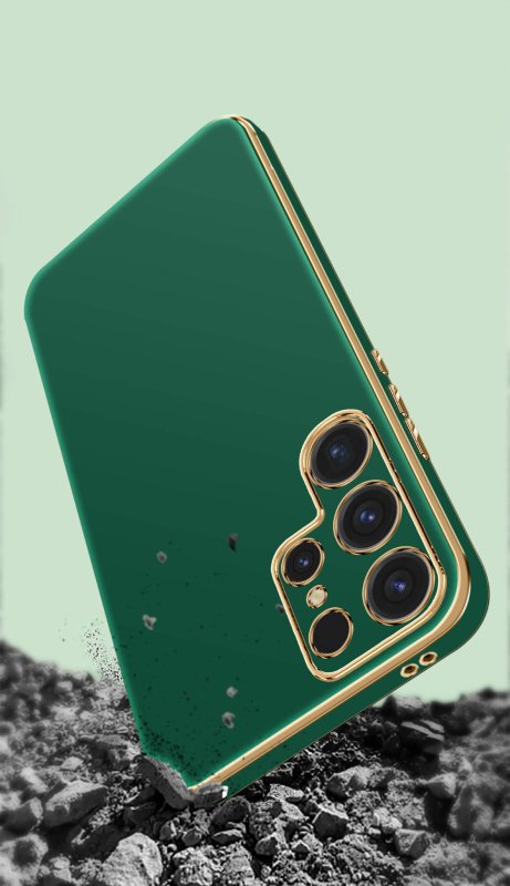 etui-do-samsung-galaxy-s25-ultra-ze-zlota-ramka-zielone-ze-szklem