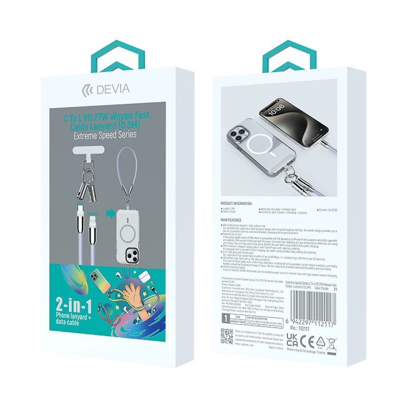 smycz-na-telefon-kabel-typ-c-lightning-2w1-fioletowa-zawieszka-uniwersalna