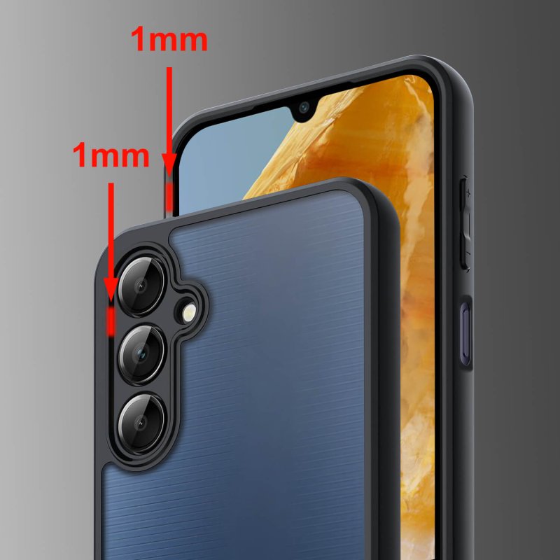 etui-do-samsung-galaxy-m15-przezroczyste-wzmacniane-czarne-z-zestawem-2-szkiel