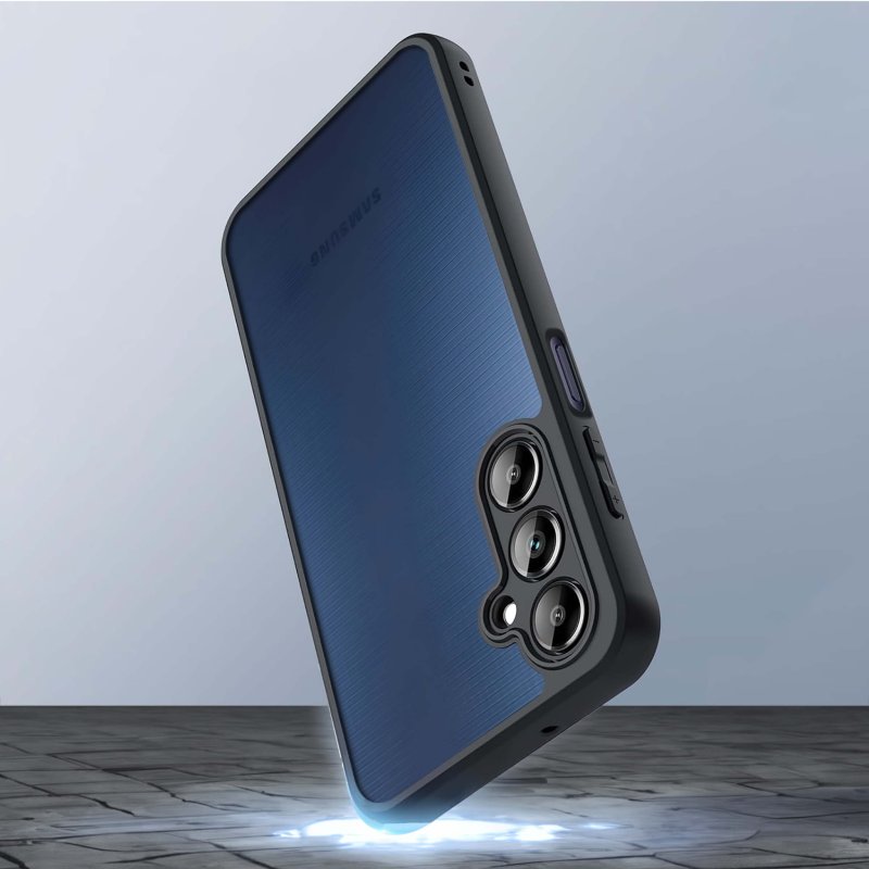 etui-do-samsung-galaxy-m15-przezroczyste-wzmacniane-czarne-z-zestawem-2-szkiel
