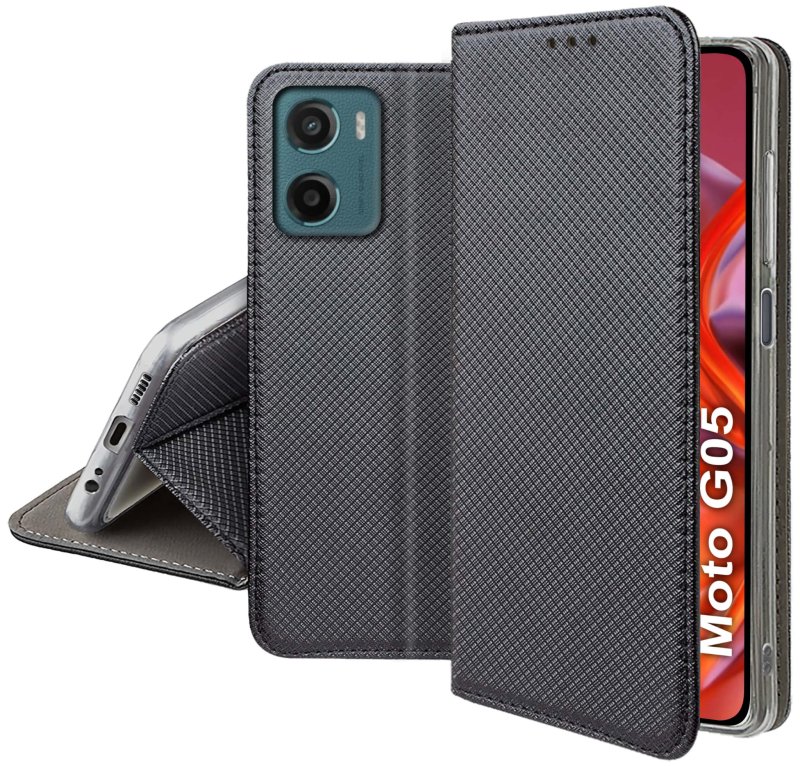 etui-do-motorola-moto-g05-g15-e15-czarne-zamykane-ze-szklem