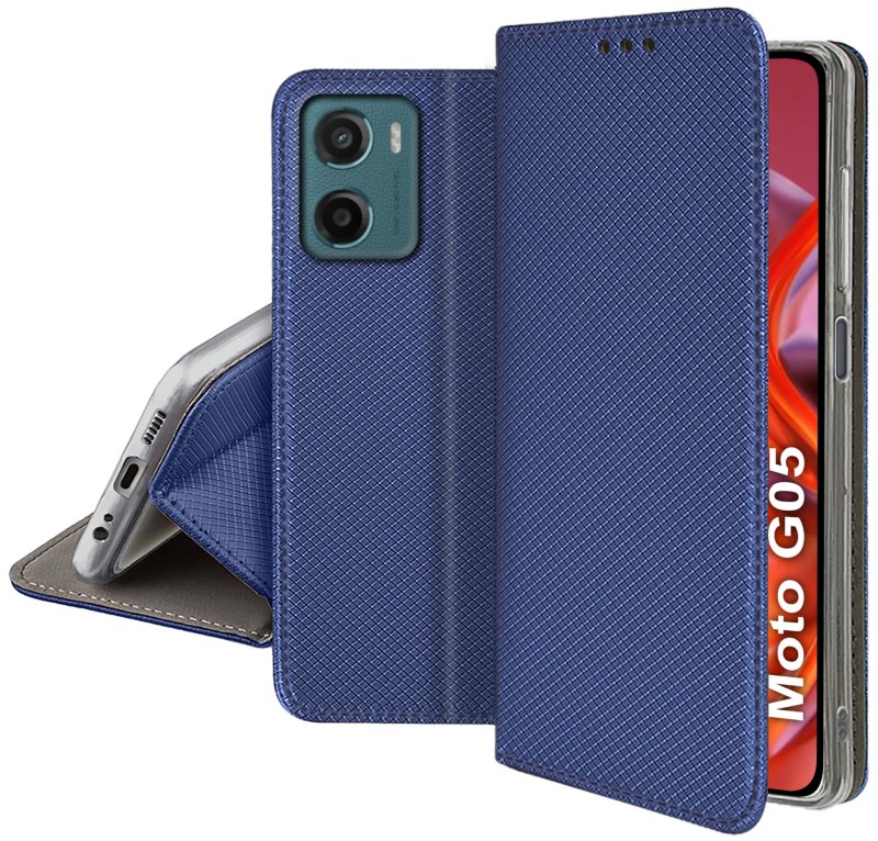 etui-do-motorola-moto-g05-g15-e15-granatowe-zamykane-ze-szklem