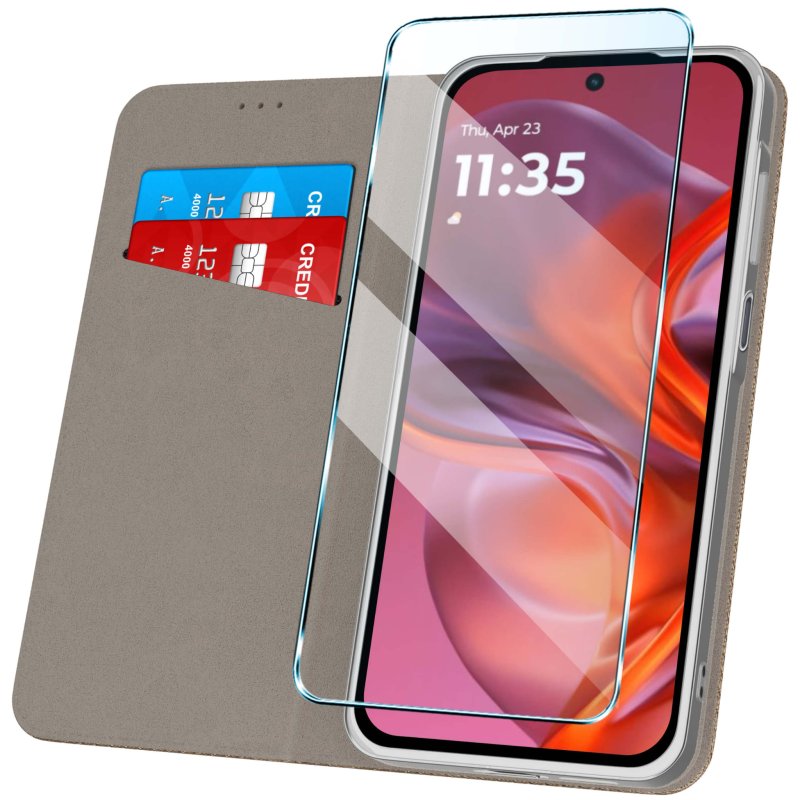 etui-do-motorola-moto-g05-g15-e15-zlote-zamykane-ze-szklem