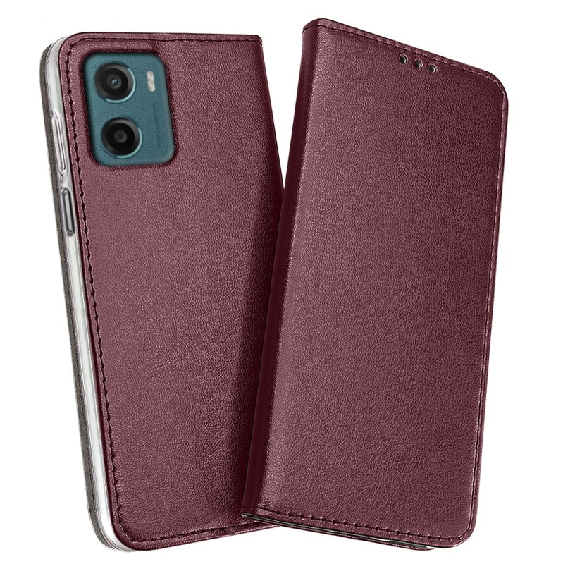 etui-do-motorola-moto-g15-g15-power-burgundowe-magnetyczne-zamykane-ze-szklem