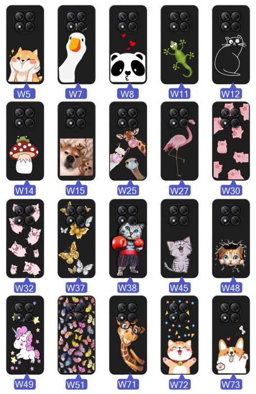 etui-do-xiaomi-redmi-note-14-pro-5g-malowane-rozne-wzory-zwierzeta