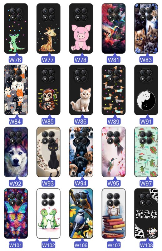 etui-do-xiaomi-redmi-note-14-pro-5g-malowane-rozne-wzory-zwierzeta