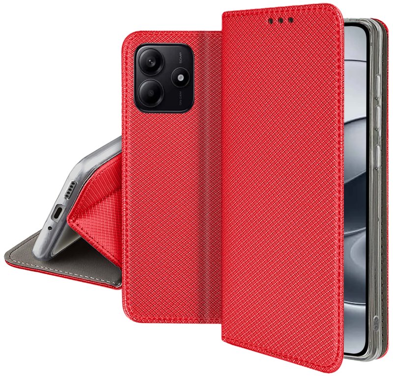 etui-do-xiaomi-redmi-note-14-5g-czerwone-zamykane-ze-szklem