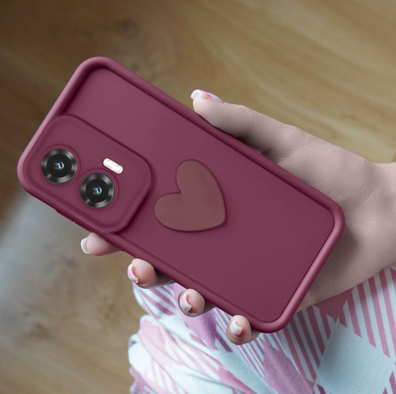 etui-do-motorola-moto-g35-silikonowe-serce-burgundowe-ze-szklem