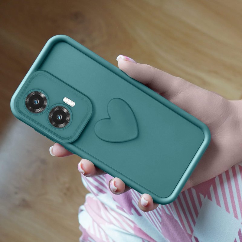 etui-do-motorola-moto-g35-silikonowe-serce-zielone-ze-szklem