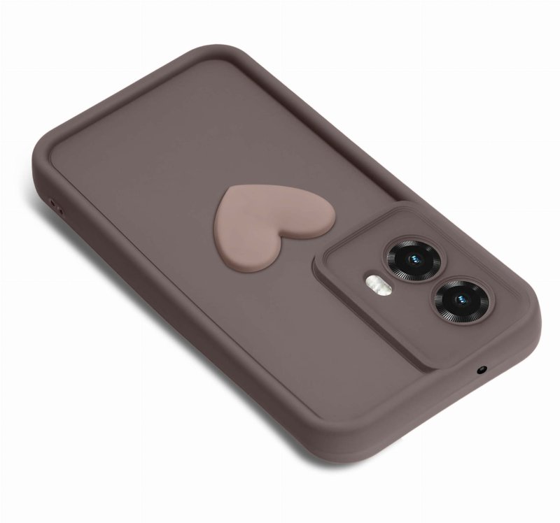 etui-do-motorola-moto-g85-silikonowe-serce-brazowe