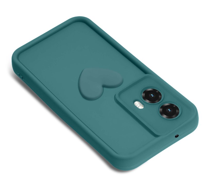 etui-do-motorola-moto-g85-silikonowe-serce-zielone