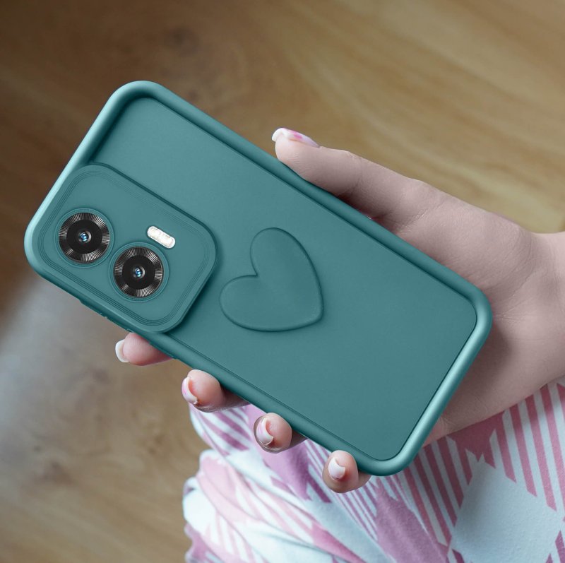 etui-do-motorola-moto-g85-silikonowe-serce-zielone
