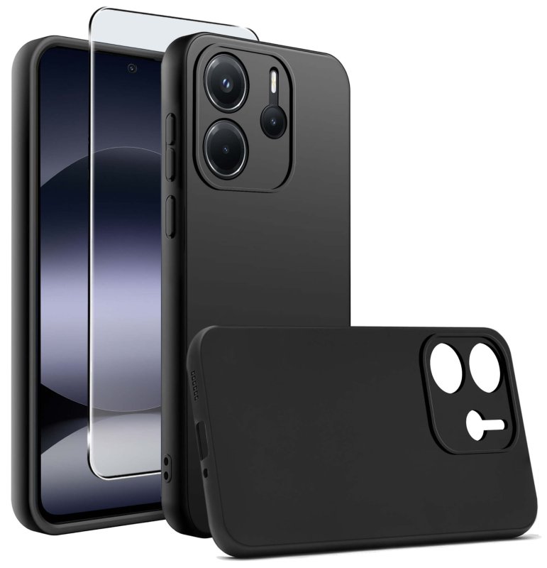 etui-do-xiaomi-redmi-note-14-4g-czarne-matowe-z-zestawem-2-szkiel