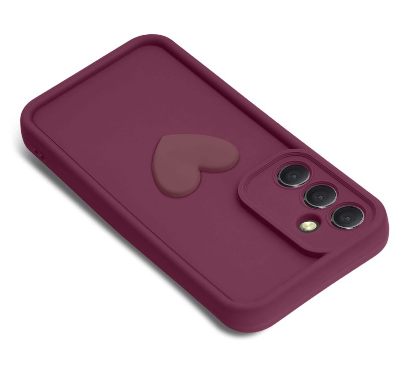 etui-do-samsung-galaxy-m55-5g-silikonowe-serce-burgundowe-ze-szklem