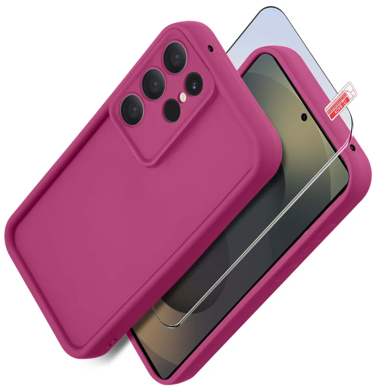 etui-do-samusng-galaxy-s25-ultra-rozowe-wzmacniane-silikonowe-ze-szklem