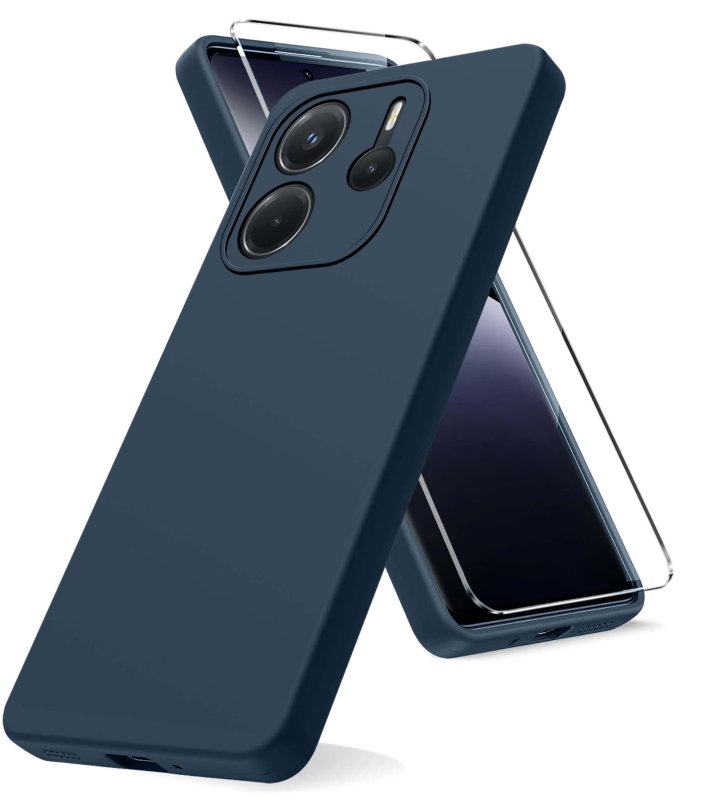etui-do-xiaomi-redmi-note-14-5g-granatowe-matowe-ze-szklem