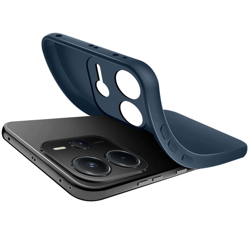 etui-do-xiaomi-redmi-note-14-5g-granatowe-matowe-ze-szklem