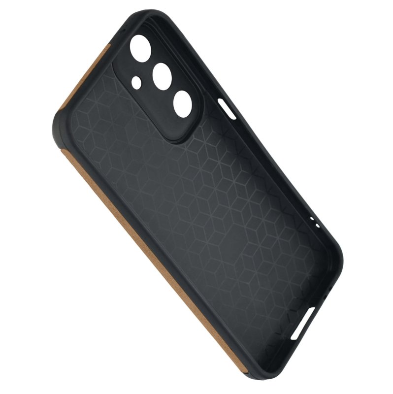silikonowe-etui-do-samsung-galaxy-m15-5g-brazowe-ze-szklem-9h