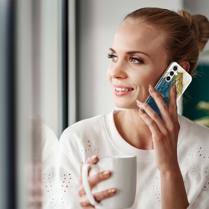 silikonowe-etui-do-samsung-galaxy-m15-5g-z-polyskiem-i-szklem-hartowanym