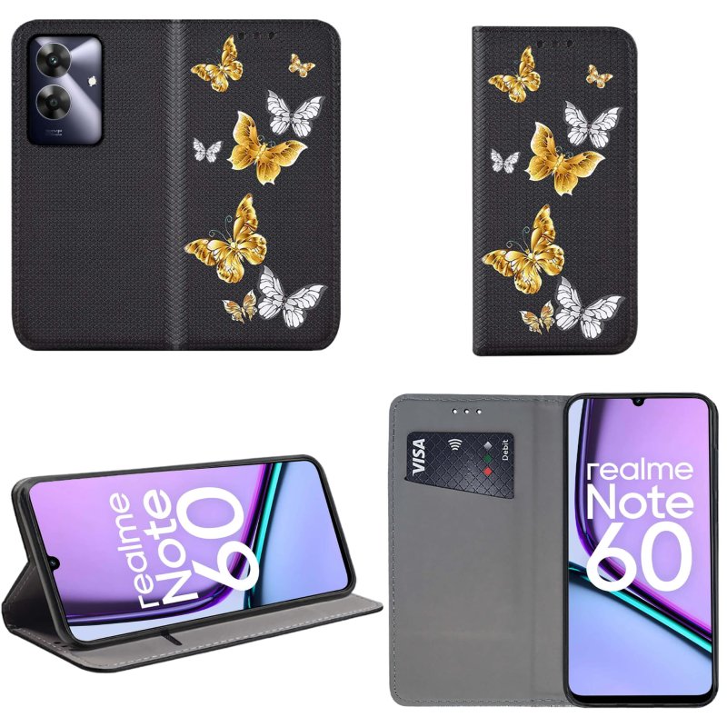 stylowe-etui-z-klapką-do-realme-note-60-ze-szkłem-hartowanym