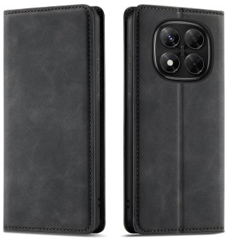 Etui do Xiaomi Redmi Note 14 Pro 5G / 14 Pro+ Plus 5G skórzane Velvet zamykane czarne
