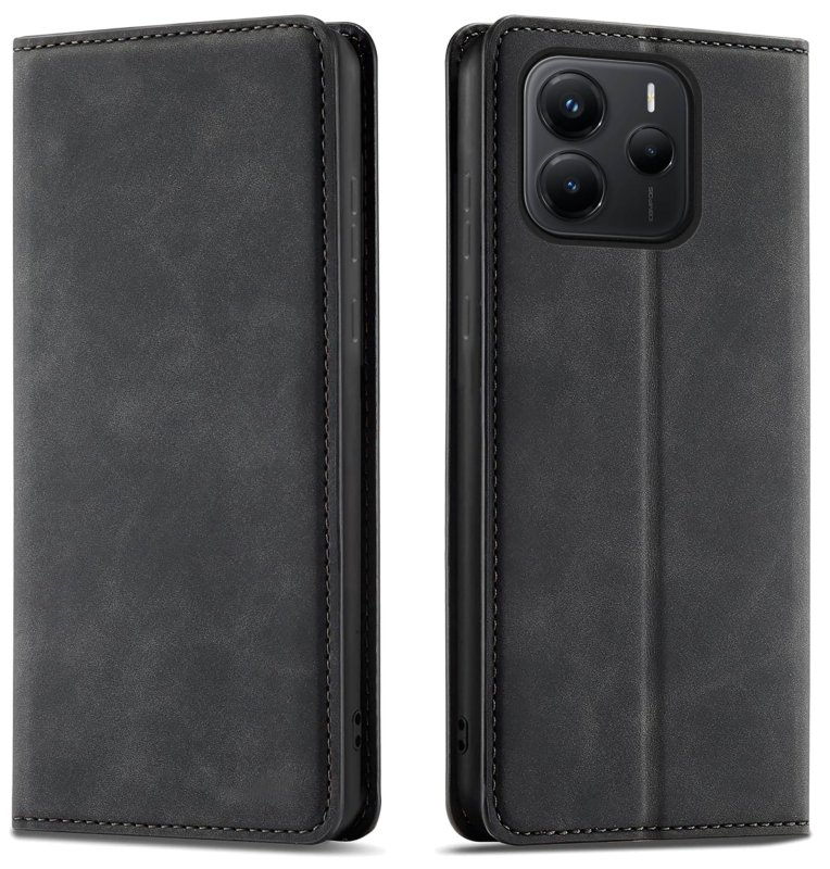 etui-do-xiaomi-redmi-note-14-5g-skorzane-velvet-zamykane-czarne-ze-szklem