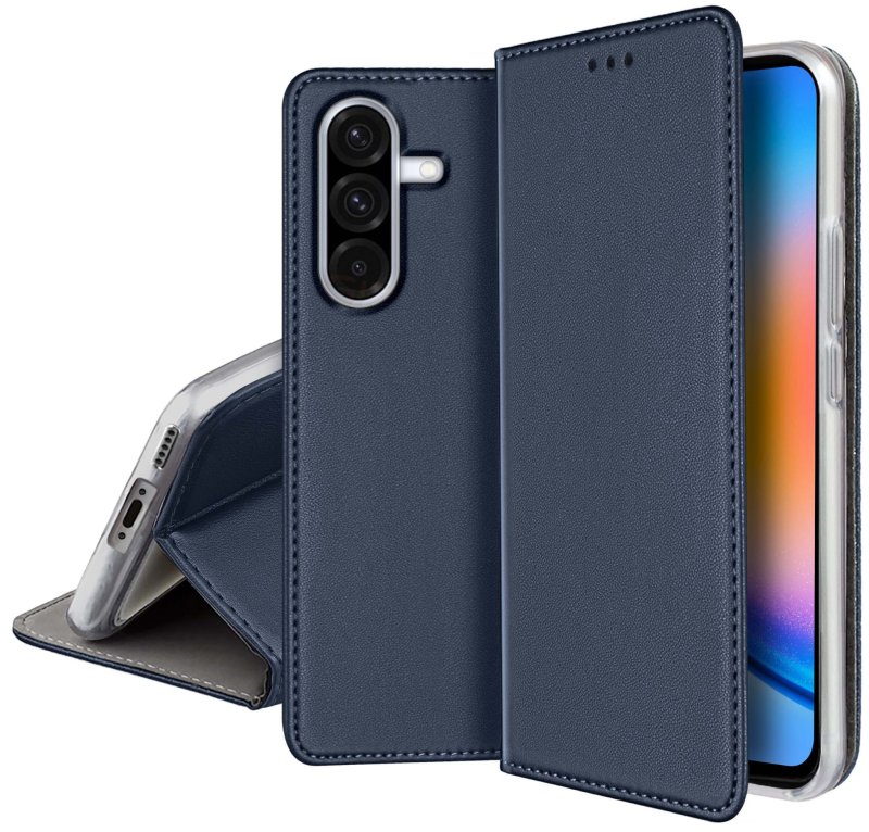 etui-do-samsung-galaxy-a56-granatowe-magnetyczne-zamykane-ze-szklem