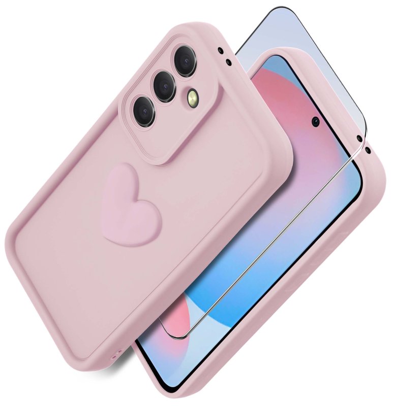etui-do-samusng-galaxy-a56-silikonowe-serce-jasnorozowe-ze-szklem
