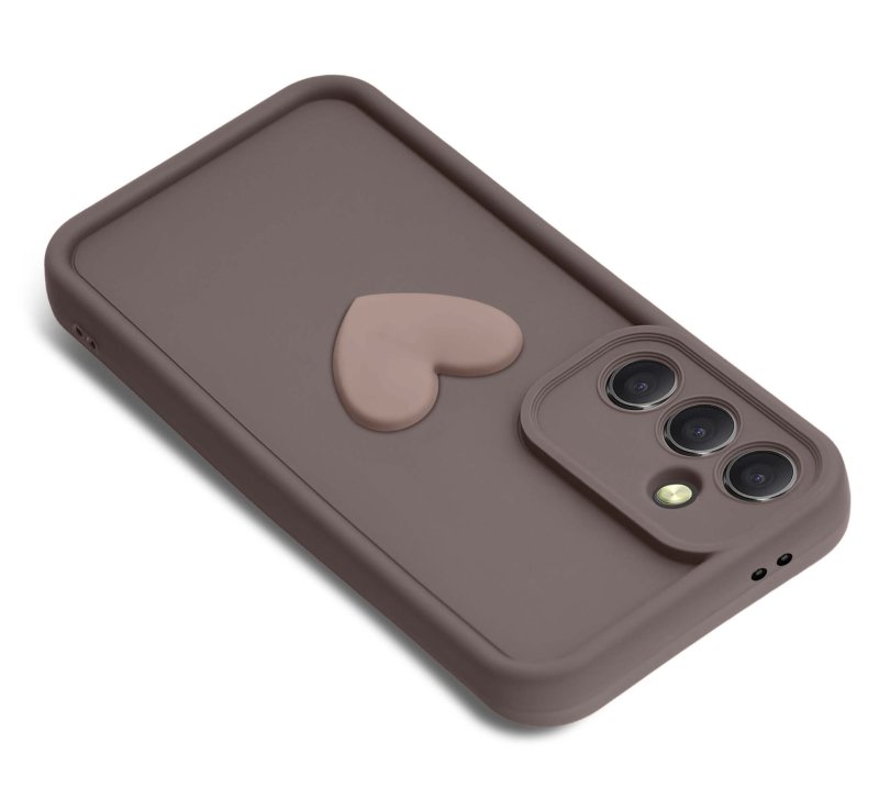 etui-do-samusng-galaxy-a56-silikonowe-serce-brazowe-ze-szklem