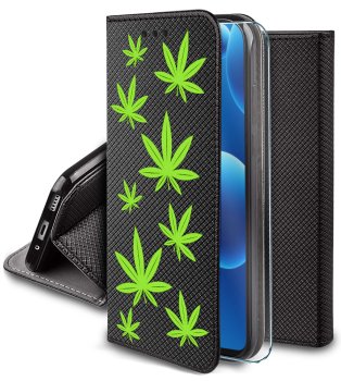 Etui do Samsung Galaxy A56 zamykane malowane wzór śmieszny ze szkłem