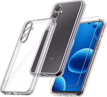 Etui do Samsung Galaxy A56 bezbarwne wzmacniane ze szkłem