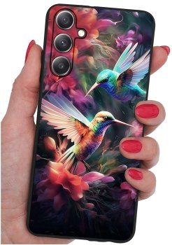 Etui do Samsung Galaxy A56 malowane różne wzory kolorowe ze szkłem