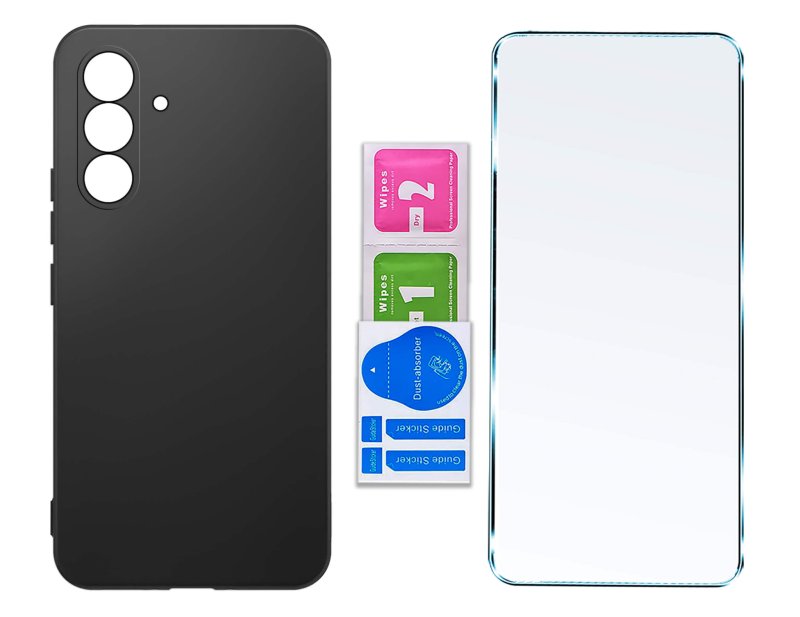 etui-do-samsung-galaxy-a56-czarne-matowe-z-zestawem-2-szkiel