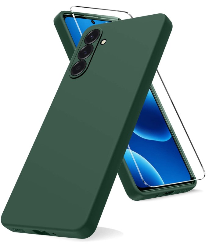 etui-do-samsung-galaxy-a56-zielone-matowe-z-zestawem-2-szkiel