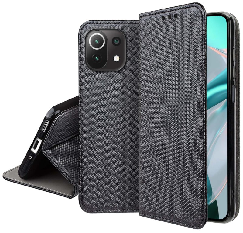 etui-do-xiaomi-mi-11-lite-4g-5g-czarne-zamykane-ze-szklem