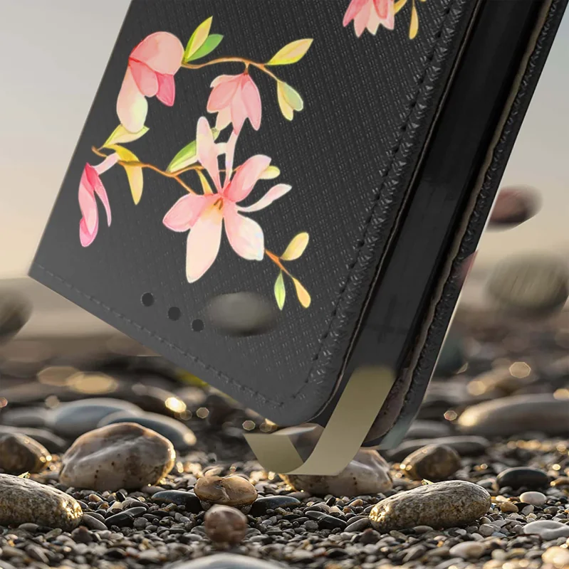 etui-do-xiaomi-mi-11-lite-4g-5g-zamykane-malowane-wzor-kwiat-ze-szklem