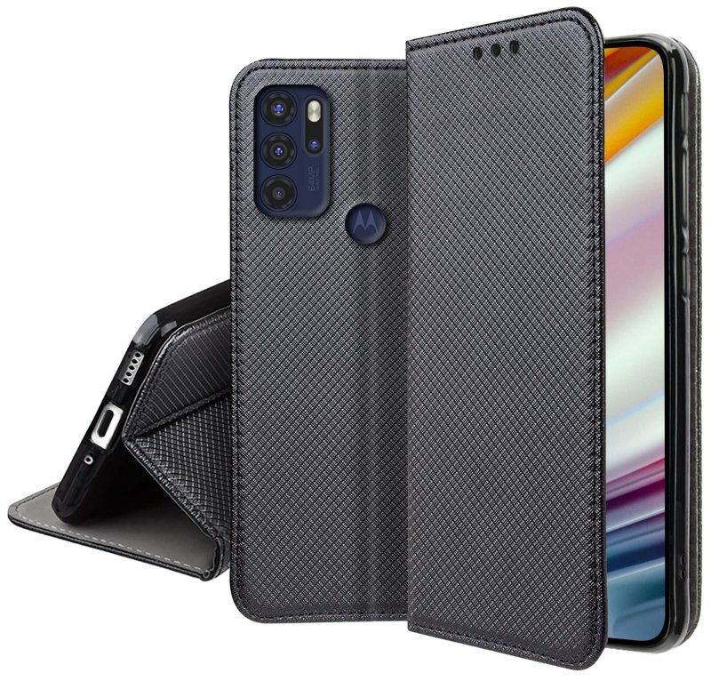 etui-do-motorola-moto-g60-czarne-zamykane-ze-szklem