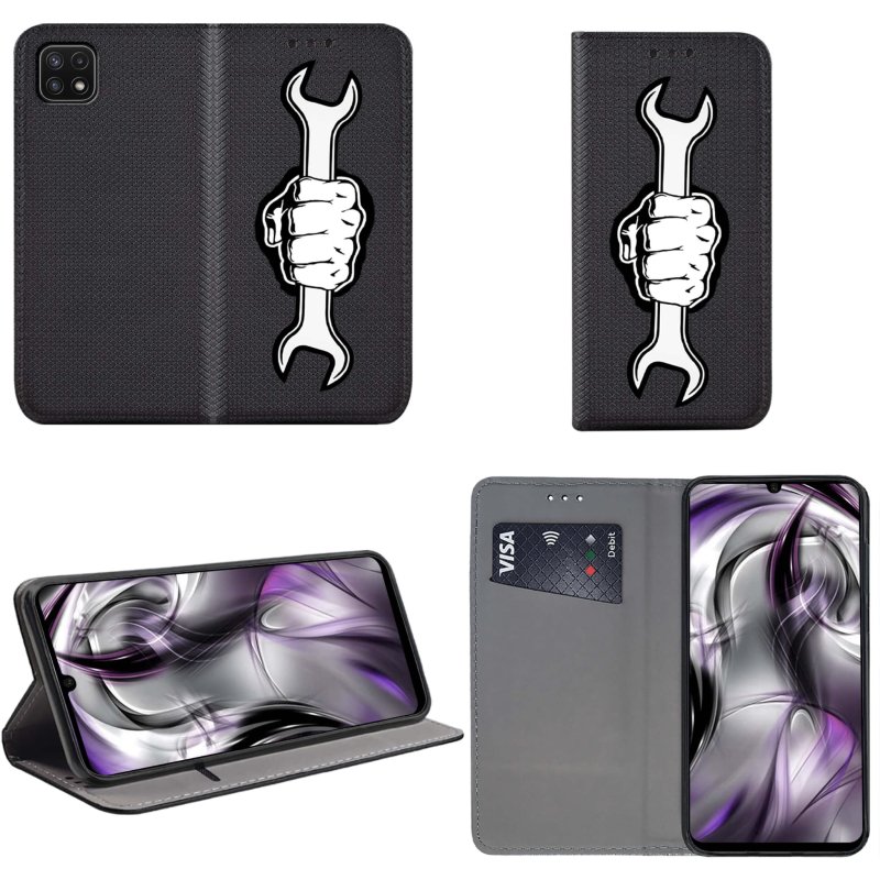 etui-do-samsung-galaxy-a22-5g-zamykane-malowane-wzor-meski-ze-szklem