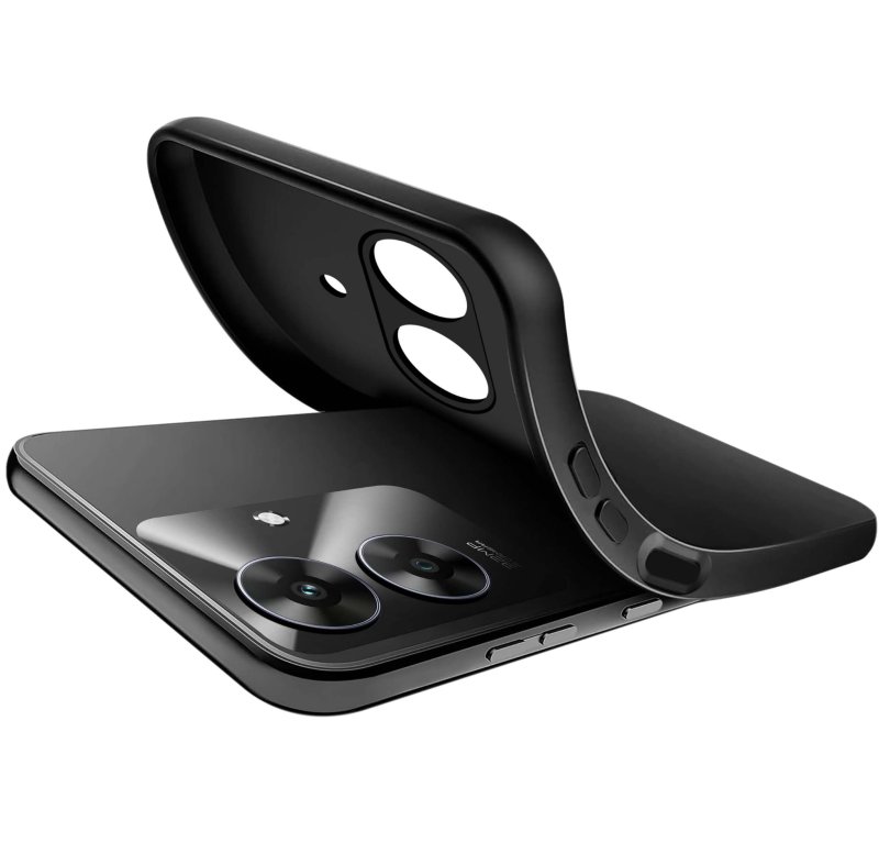 etui-do-realme-note-60-czarne-matowe-ze-szklem