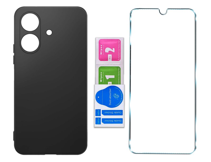 etui-do-realme-note-60-czarne-matowe-ze-szklem