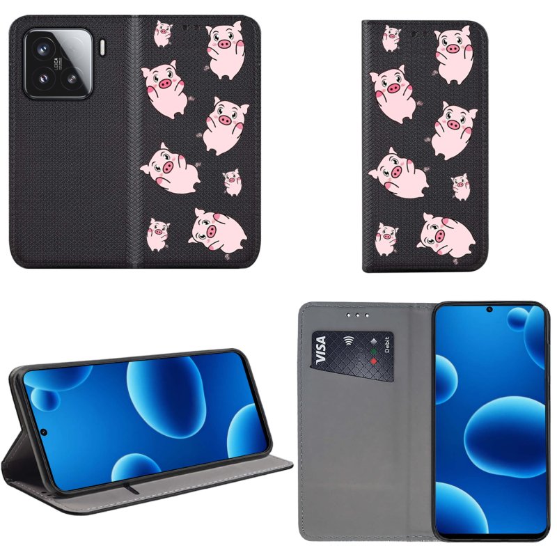 etui-do-xiaomi-15-zamykane-malowane-wzor-zwierzeta-ze-szklem