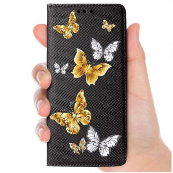 Etui do Xiaomi 15 zamykane malowane wzór kolorowe ze szkłem
