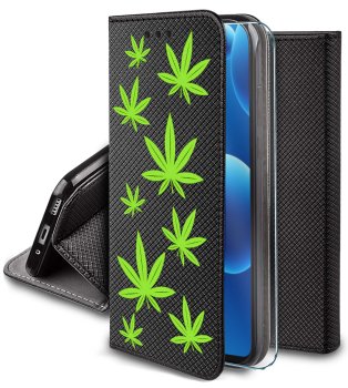 Etui do Xiaomi 15 zamykane malowane wzór śmieszny ze szkłem