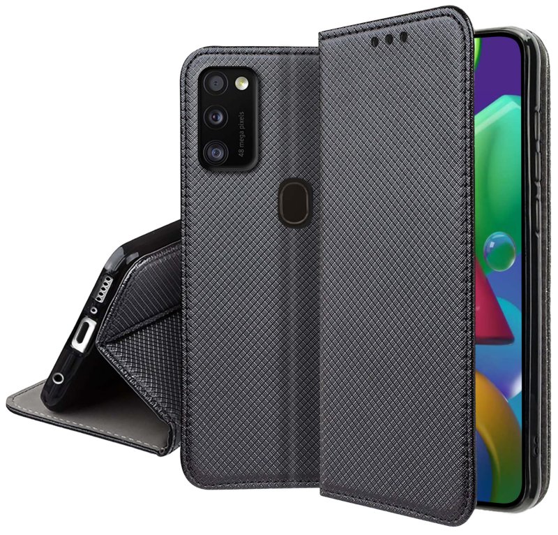 etui-do-samsung-galaxy-m21-czarne-zamykane-ze-szklem