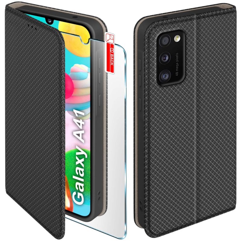 etui-do-samsung-galaxy-a41-czarne-zamykane-ze-szklem