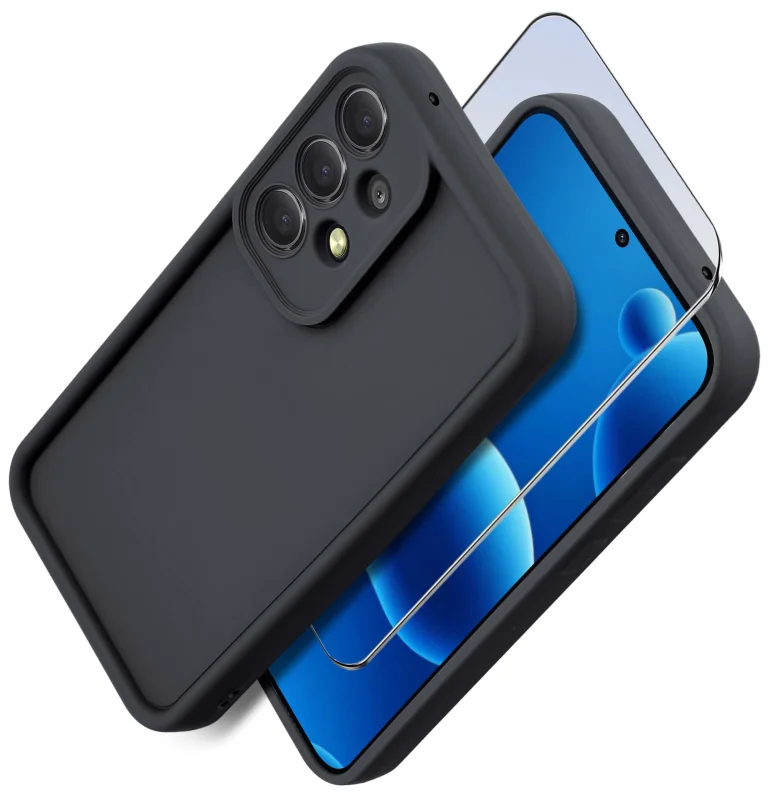 etui-do-samsung-galaxy-a52-a52s-czarne-wzmacniane-silikonowe-ze-szklem